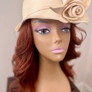 Vintage Mr. John Designer Cream Hat